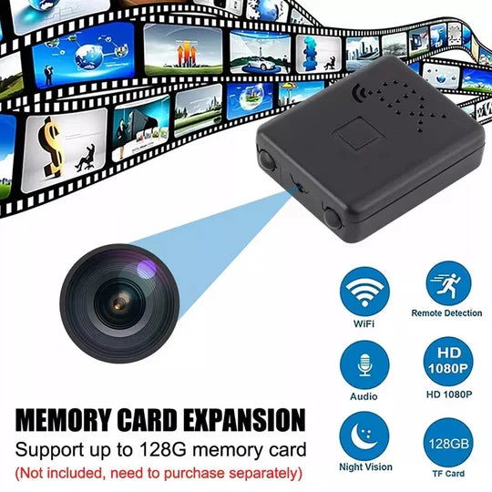 Mini Security Camera 1080P Night Vision Motion Detection