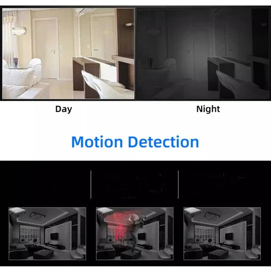 Mini Security Camera 1080P Night Vision Motion Detection