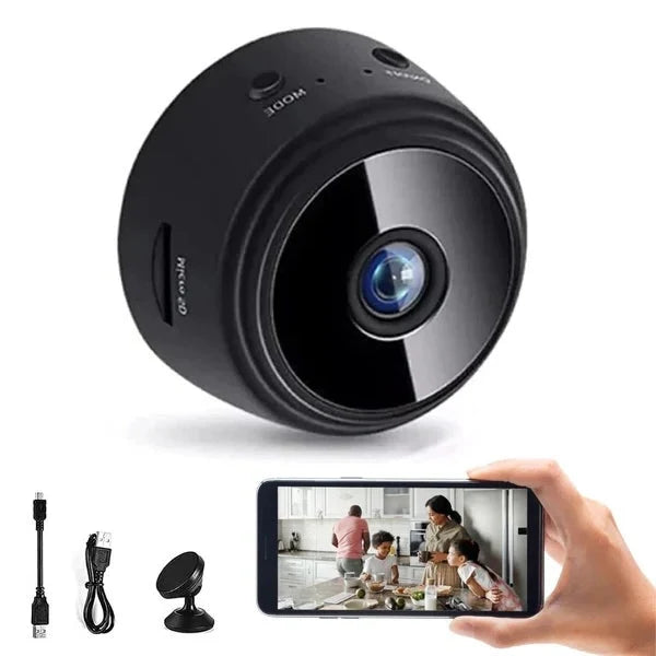 Mini Security Camera 1080p Night Vision & Magnetic Mount