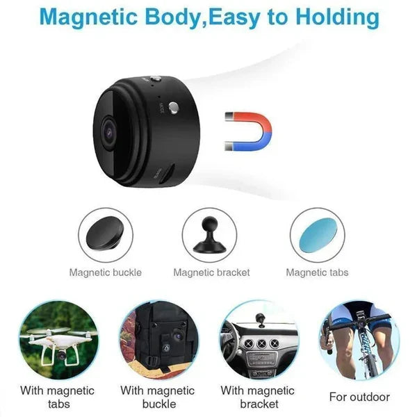 Mini Security Camera 1080p WiFi Night Vision
