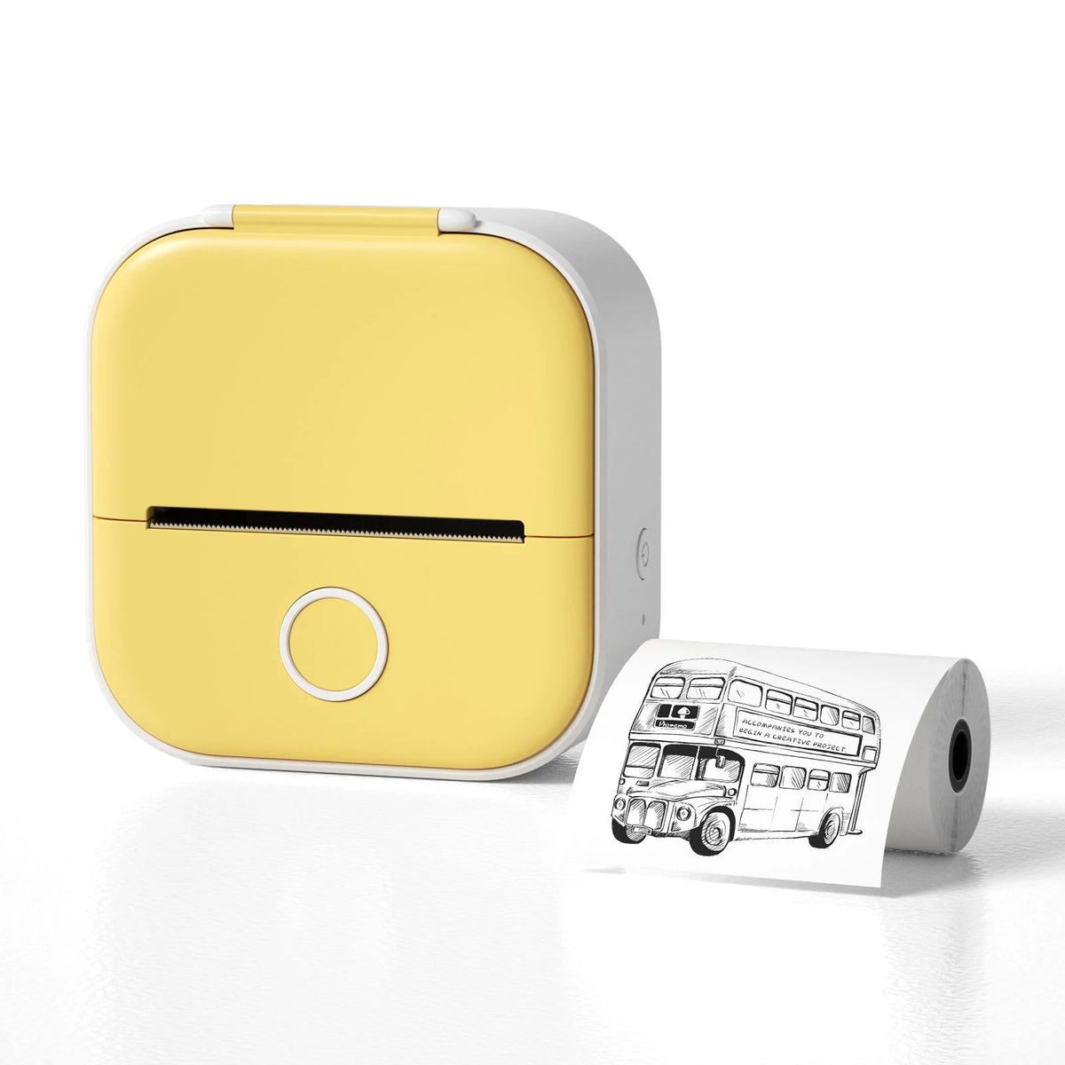 Mini Thermal Label Printer Inkless Bluetooth 1000mAh Battery