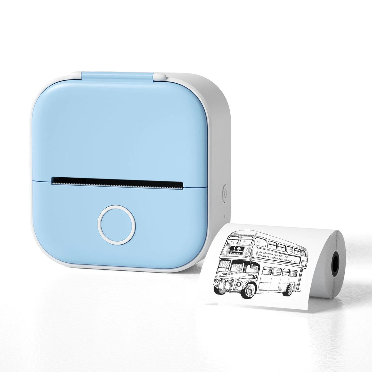 Mini Thermal Label Printer Inkless Bluetooth 1000mAh Battery