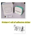 Mini Thermal Label Printer Inkless Bluetooth 1000mAh Battery
