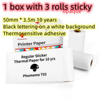 Mini Thermal Label Printer Inkless Bluetooth 1000mAh Battery