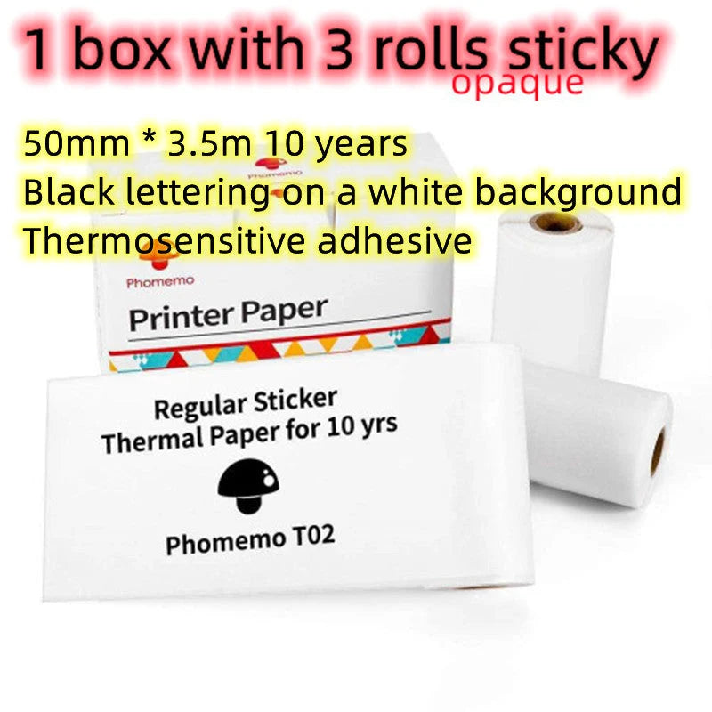 Mini Thermal Label Printer Inkless Bluetooth 1000mAh Battery