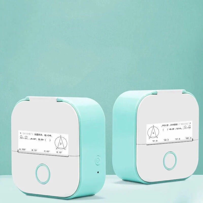 Mini Thermal Label Printer Inkless Bluetooth 1000mAh Battery