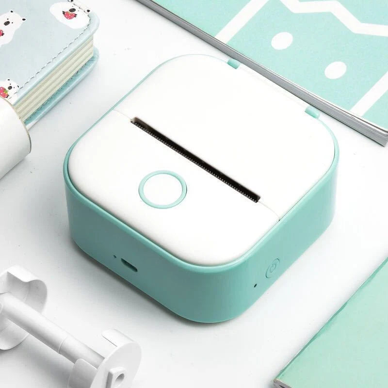 Mini Thermal Label Printer Inkless Bluetooth 1000mAh Battery
