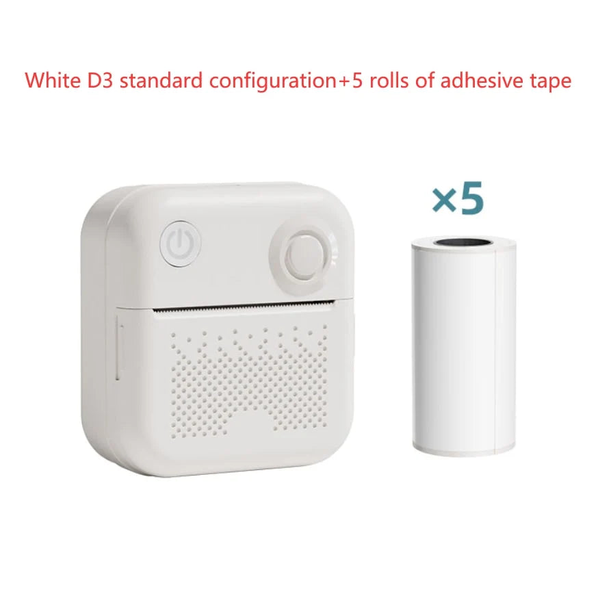 Mini Thermal Printer Bluetooth Ink-Free Portable