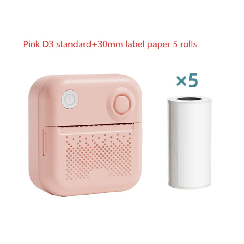 Mini Thermal Printer Bluetooth Ink-Free Portable