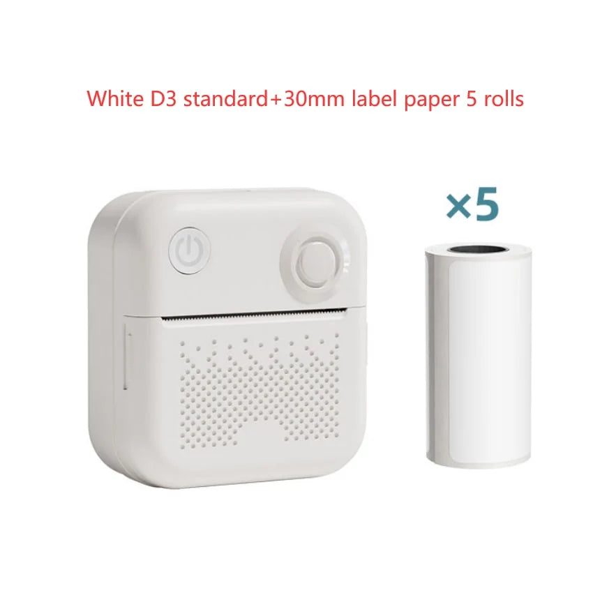 Mini Thermal Printer Bluetooth Ink-Free Portable