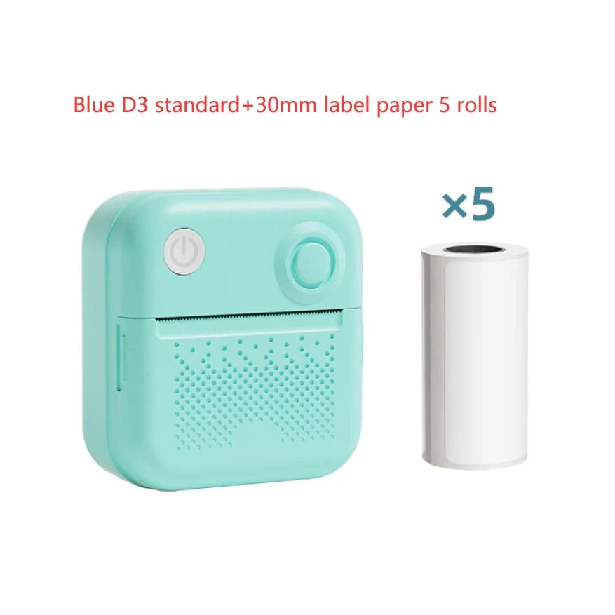 Mini Thermal Printer Bluetooth Ink-Free Portable