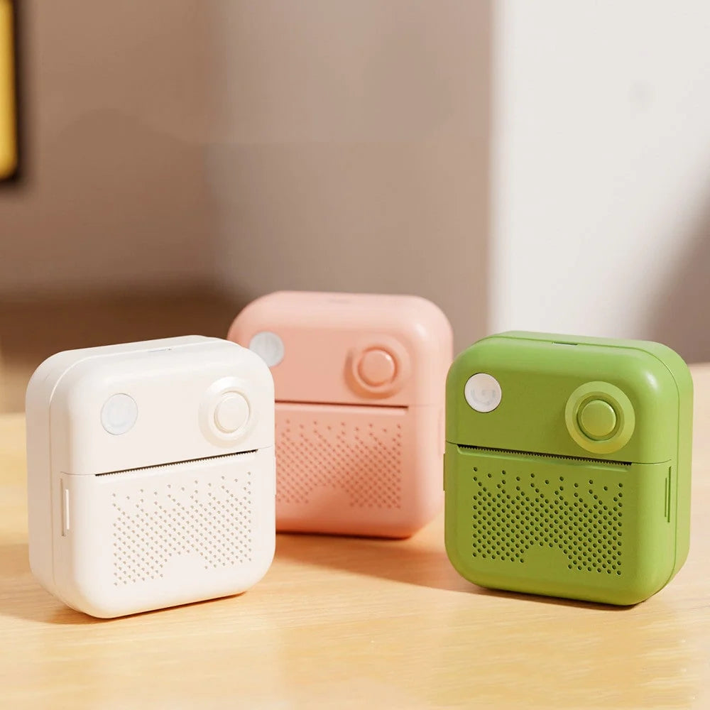 Mini Thermal Printer Bluetooth Ink-Free Portable