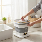 Mini Washing Machine Foldable Space-Saving Front Loading