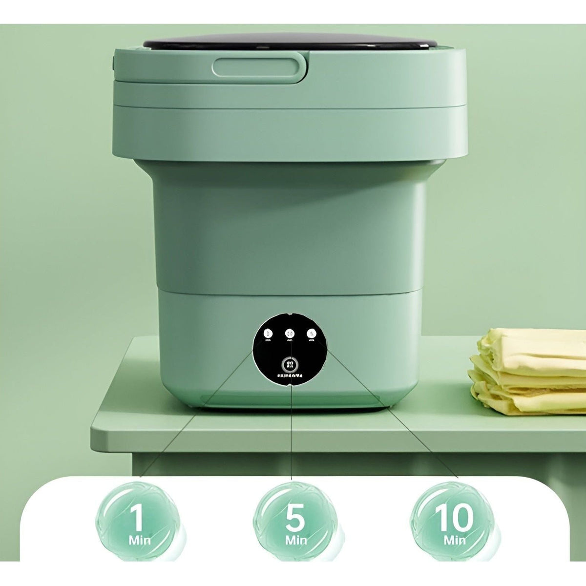 Mini Washing Machine Foldable Washer & Dryer