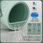 Mini Washing Machine Quick Wash Cycles & Gentle Impeller Travel Size