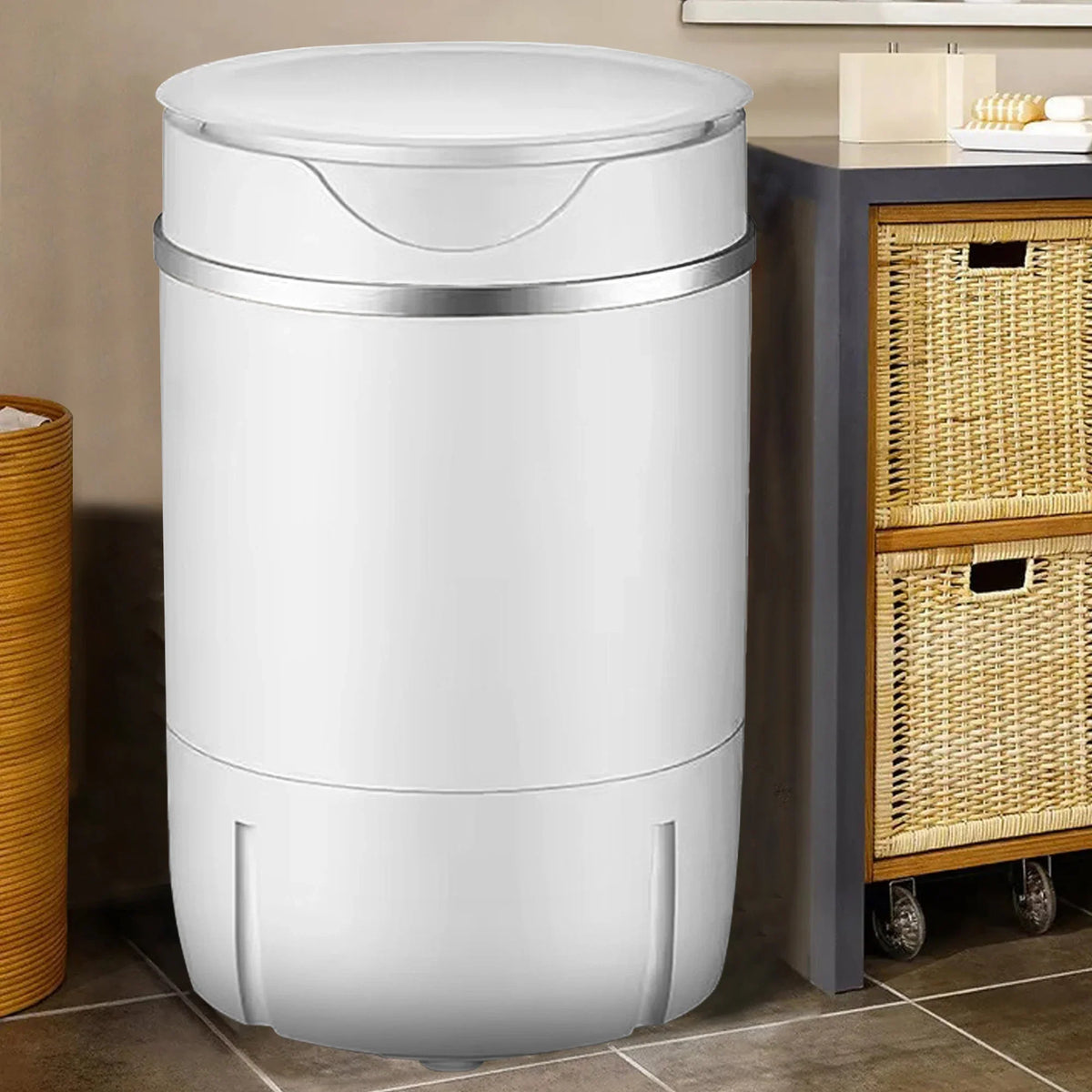 Mini Washing Machine Top-Load Portable 17.6 lb Capacity