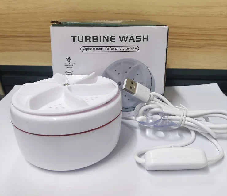 Mini Washing Machine USB-Powered Stainless Steel