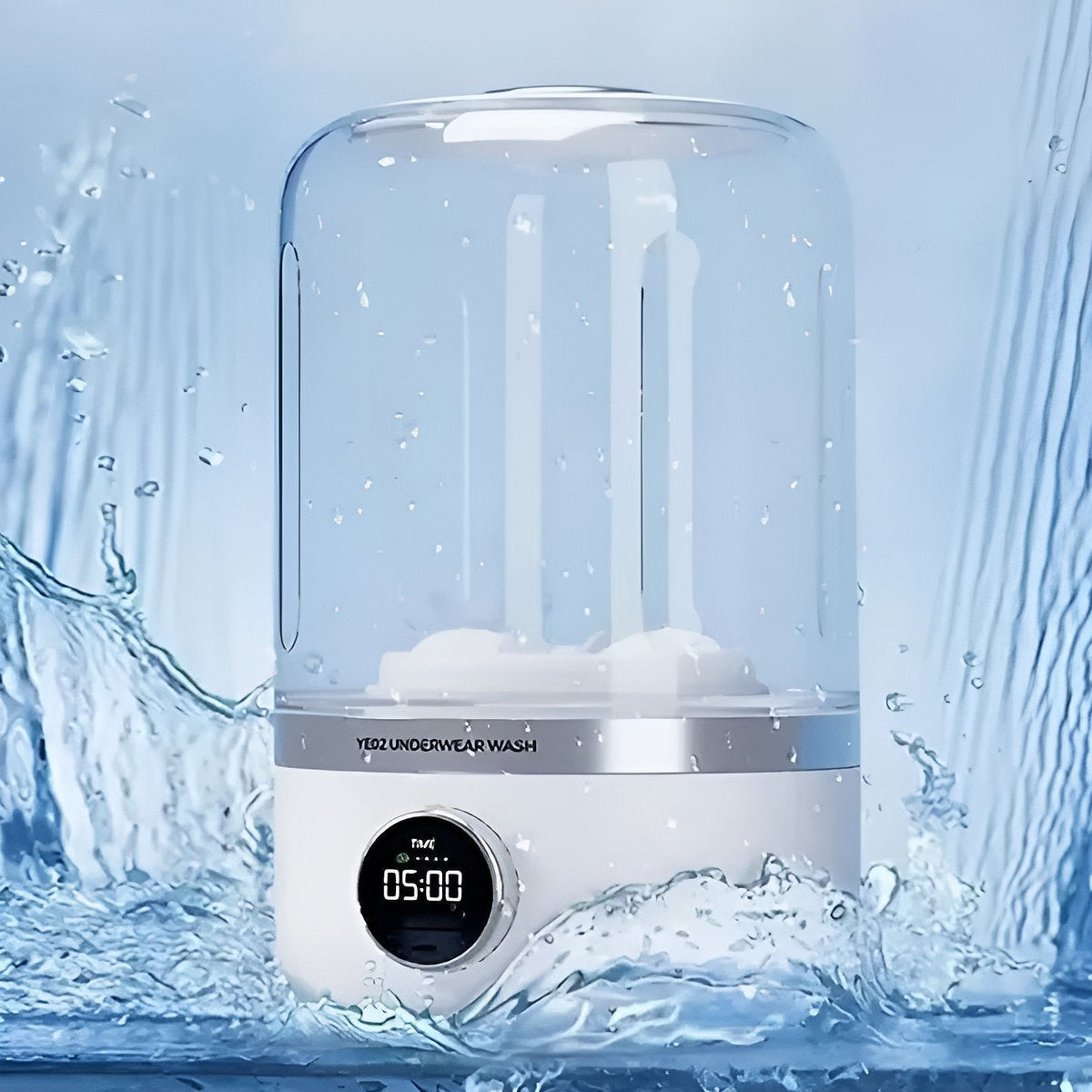 Mini Washing Machine USB Rechargeable Dual Modes Turbine Pulsator