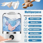 Mini Washing Machine USB Rechargeable Dual Modes Turbine Pulsator