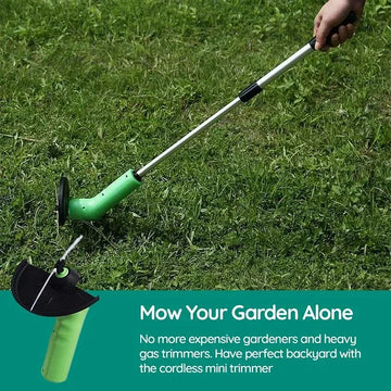 Mini Weed Trimmer Cordless Adjustable Blade