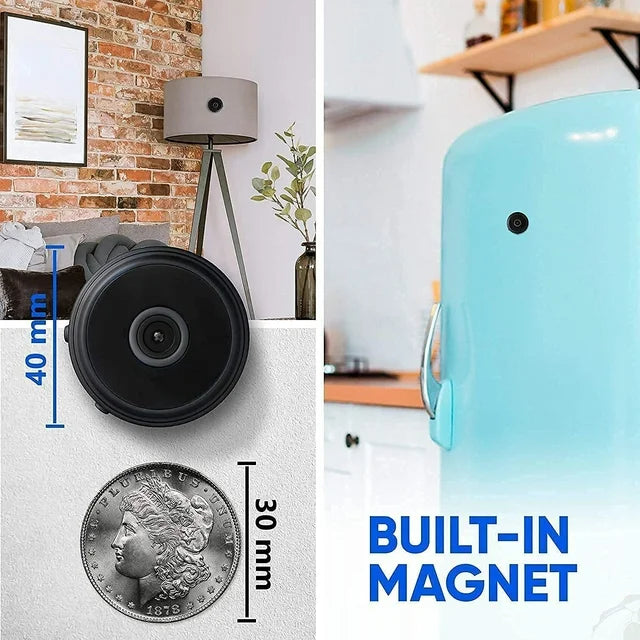 Mini Wireless Camera 1080p Magnetic Mount & Rechargeable