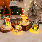 Miniature Snow Scene Light Handcrafted Soft LED No Batteries