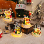Miniature Snow Scene Light Handcrafted Soft LED No Batteries
