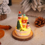 Miniature Snow Scene Light Handcrafted Soft LED No Batteries
