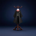 Miniature Wizard Figurine Molded Plastic Ornate Display Stand