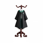Miniature Wizard Figurine Molded Plastic Ornate Display Stand
