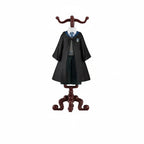 Miniature Wizard Figurine Molded Plastic Ornate Display Stand