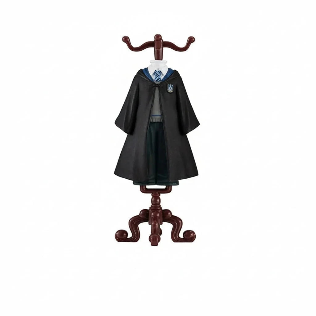 Miniature Wizard Figurine Molded Plastic Ornate Display Stand
