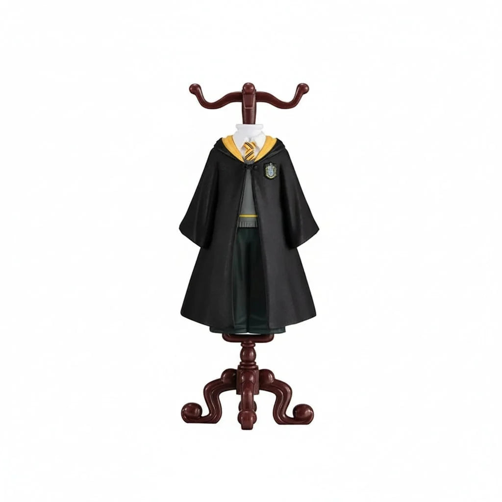 Miniature Wizard Figurine Molded Plastic Ornate Display Stand