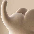 Minimalist Matte Resin Elephant Figurine