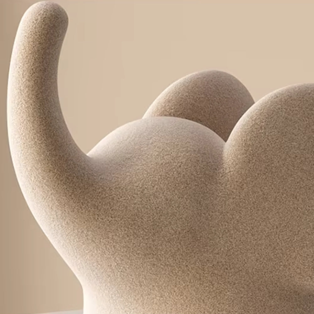 Minimalist Matte Resin Elephant Figurine