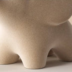 Minimalist Matte Resin Elephant Figurine