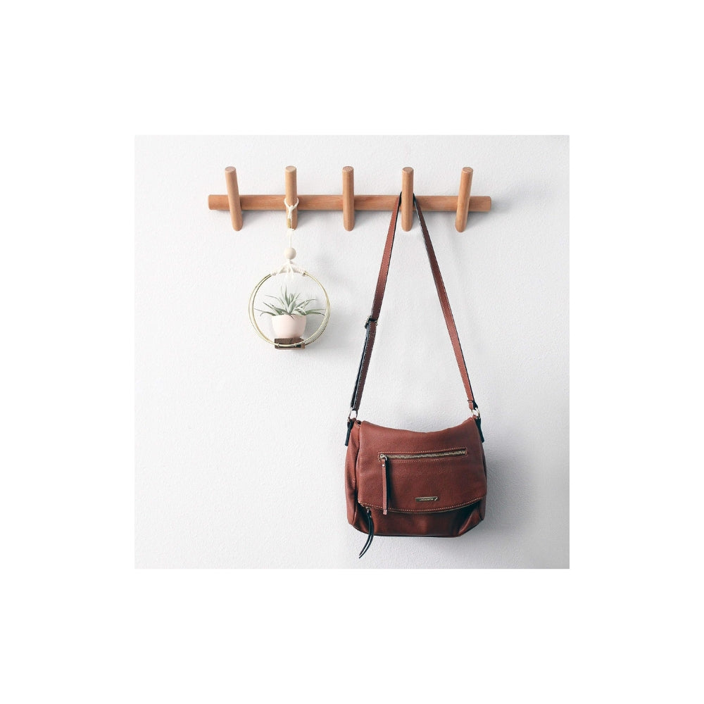 Minimalist Nordic Solid Wood Wall Coat Rack