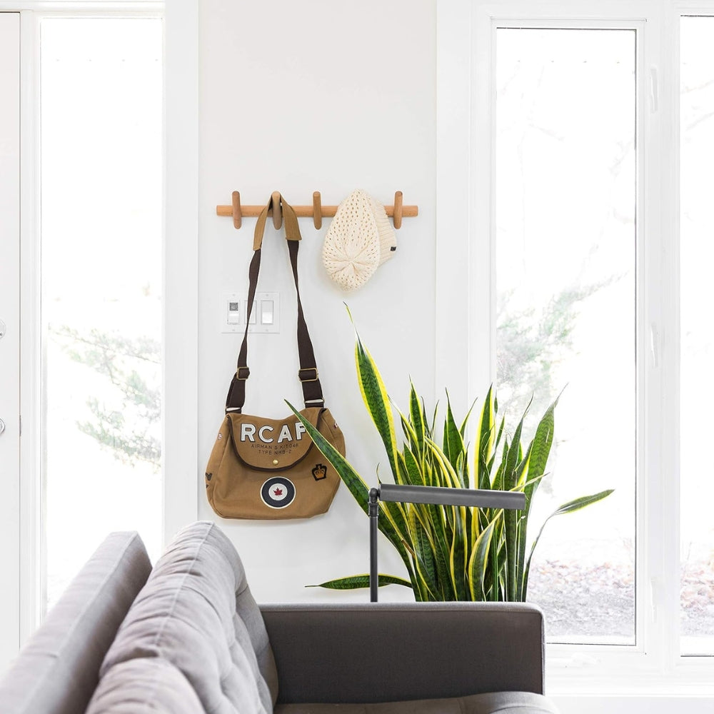 Minimalist Nordic Solid Wood Wall Coat Rack