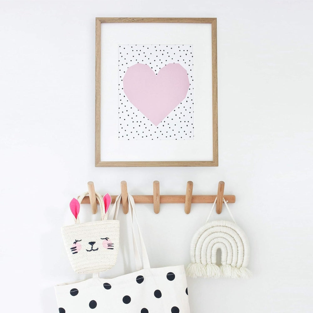 Minimalist Nordic Solid Wood Wall Coat Rack