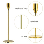 Minimalist Polished Stainless Steel Candle Holder Set (3-Piece)