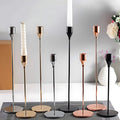 Minimalist Polished Stainless Steel Candle Holder Set (3-Piece)