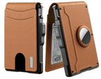 Minimalist Wallet RFID Blocking Aluminum & Leather