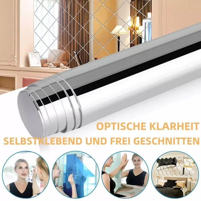 Mirror Film Shatterproof Self-Adhesive High-Clarity