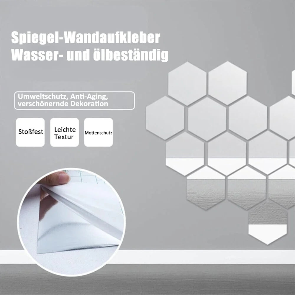 Mirror Film Shatterproof Self-Adhesive High-Gloss