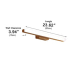 Mirror Light Walnut Wood High CRI Stepless Dimming