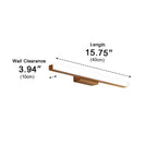 Mirror Light Walnut Wood High CRI Stepless Dimming
