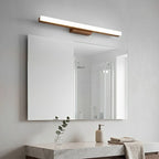 Mirror Light Walnut Wood High CRI Stepless Dimming