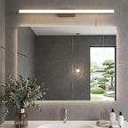 Mirror Light Walnut Wood High CRI Stepless Dimming