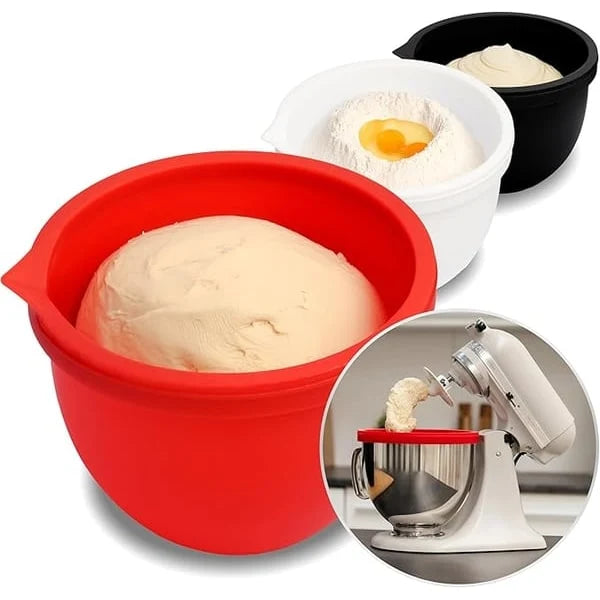 Mixer Bowl Liner 5-Quart Food-Grade Silicone Removable Lid