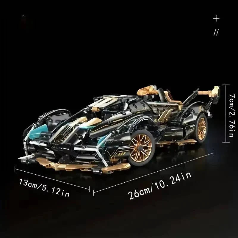 Model Car Building Set Working Steering & Four-Point Suspension